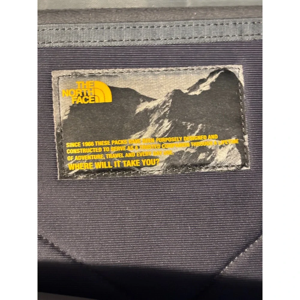 The North Face Recon Backpack Grey Yellow FlexVent Laptop Daypack Hiking Bag